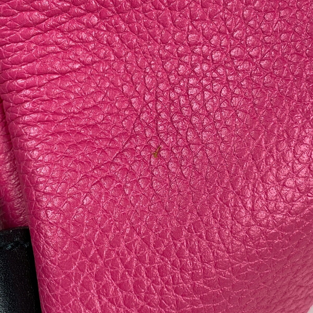 Gucci Black Backpack Drawstring Knapsack Pink Lea… - image 3